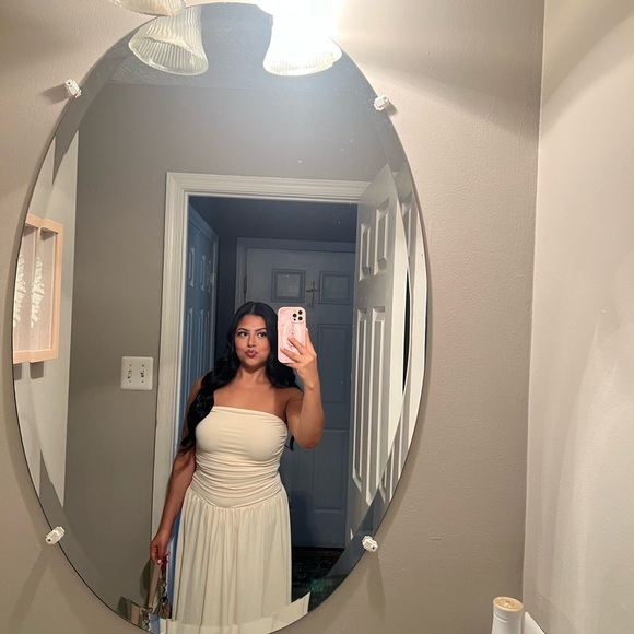 SHEIN Dresses & Skirts - SHEIN Strapless Cream Dress